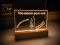 LAMPE ACRYLIQUE AMOUR